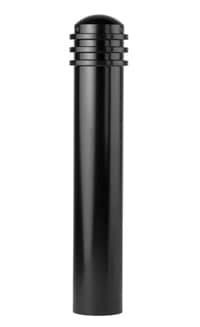 有三个顶环的黑色钢桩