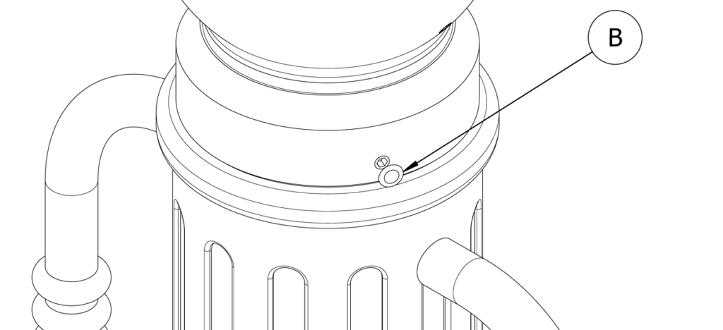 图显示塑料插头在固定螺钉上