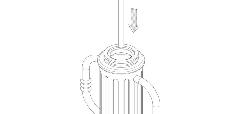 显示螺纹杆的图在自行车铺柱基地