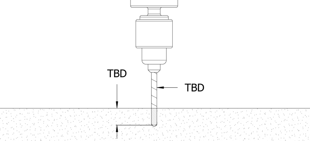 混凝土钻孔示意图