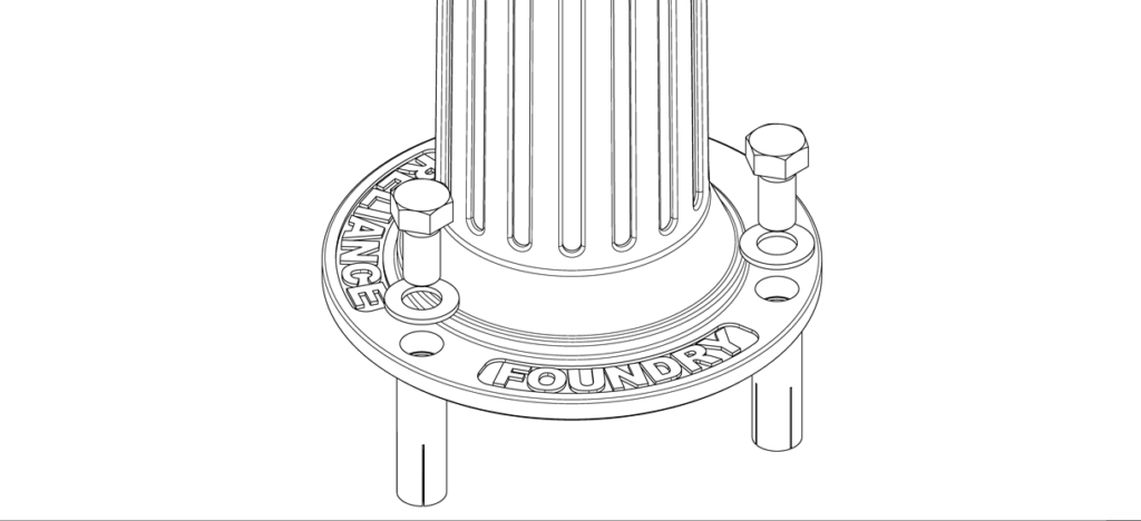 自行车系柱孔上的垫圈示意图