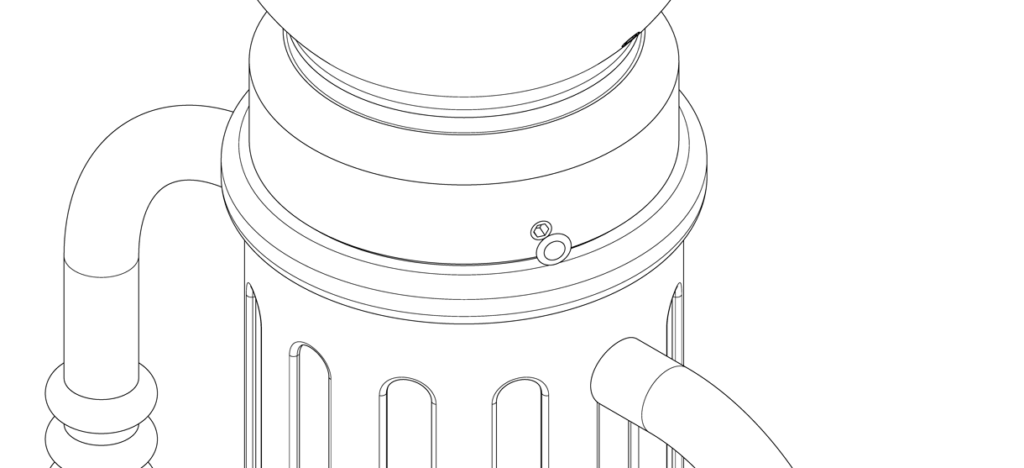 图显示塑料插头在设定的螺钉上