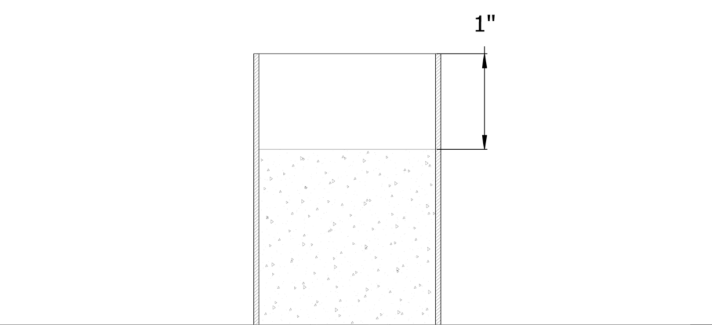 图示用混凝土填充的管系柱