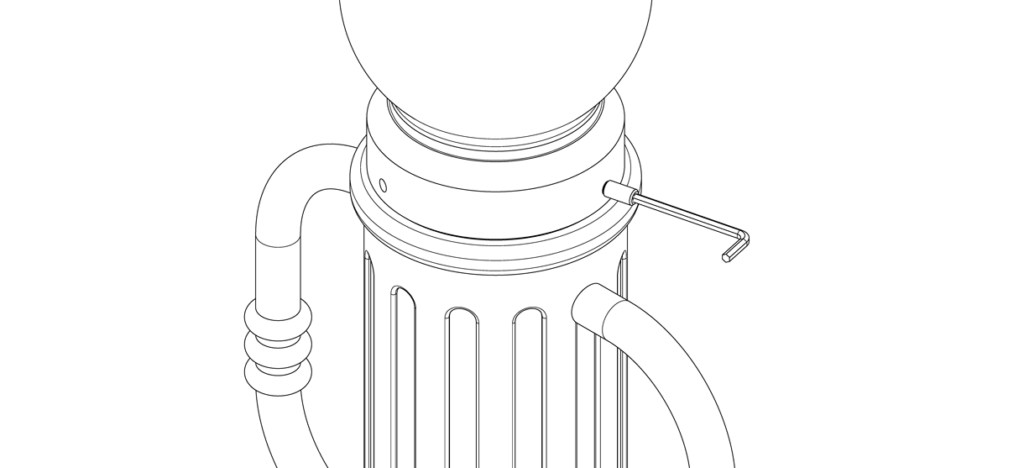 图表显示放置在自行车船旗上面的盖帽