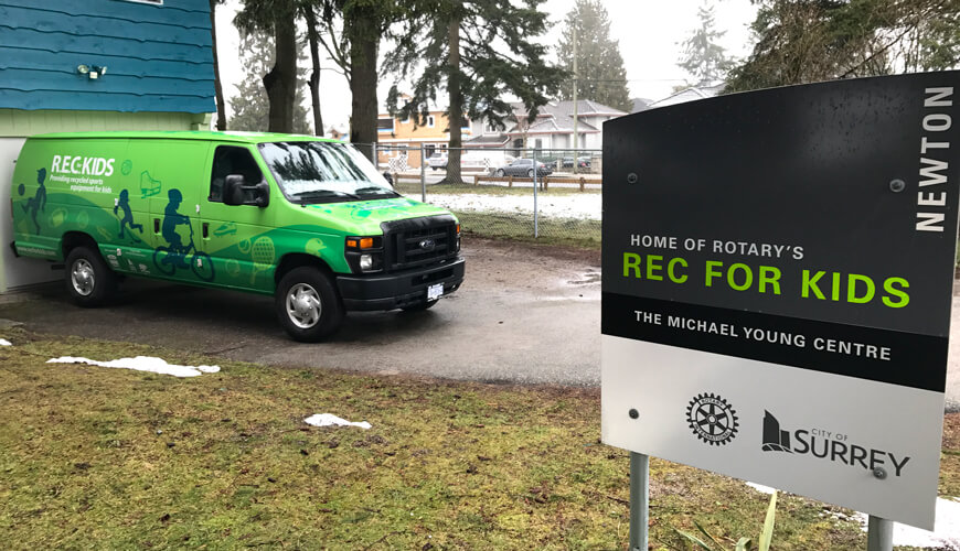 Rec for Kids ' van