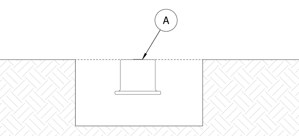 图显示锚铸件在现场