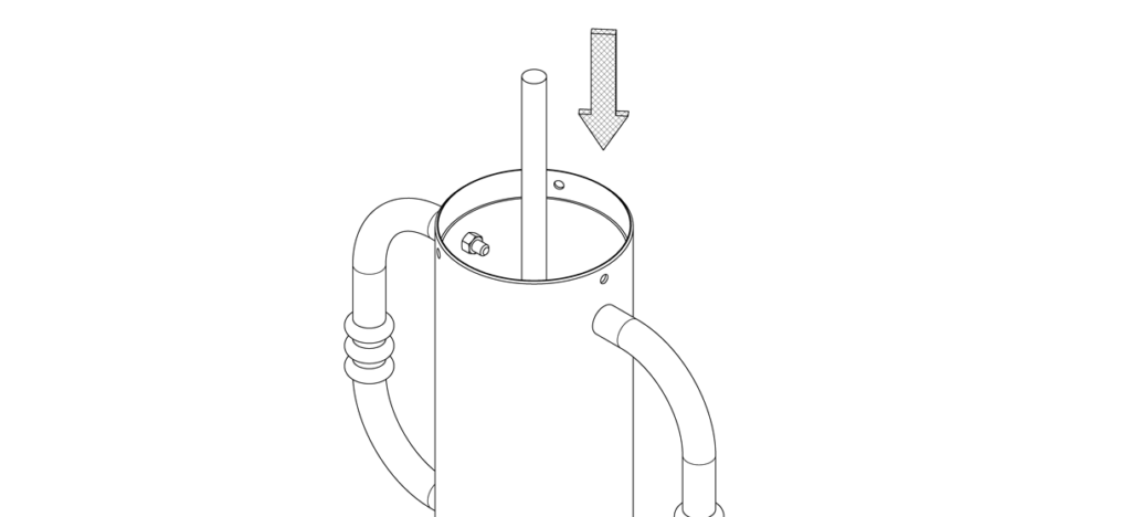 显示螺纹杆的图在自行车铺柱轴