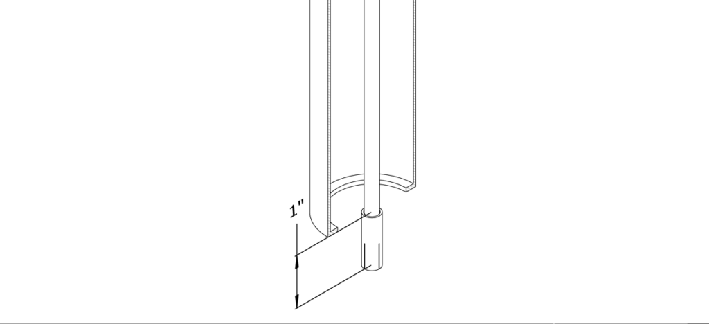 显示螺纹杆被拧紧的图表