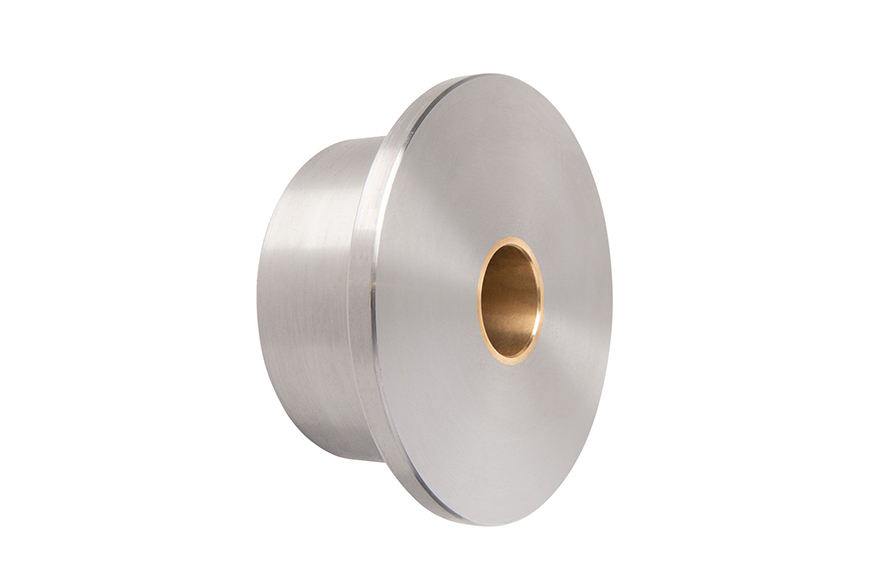 带有一个法兰和黄铜衬套的锻造钢铁工业轨道轮